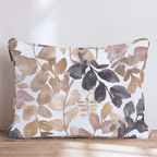 Ink-Washed Leaves Throw Pillow - Hillcroft Home
