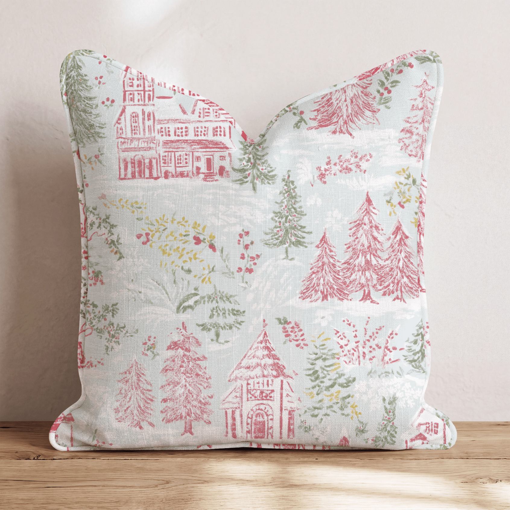Into the Woods Christmas Throw Pillow - Hillcroft Home