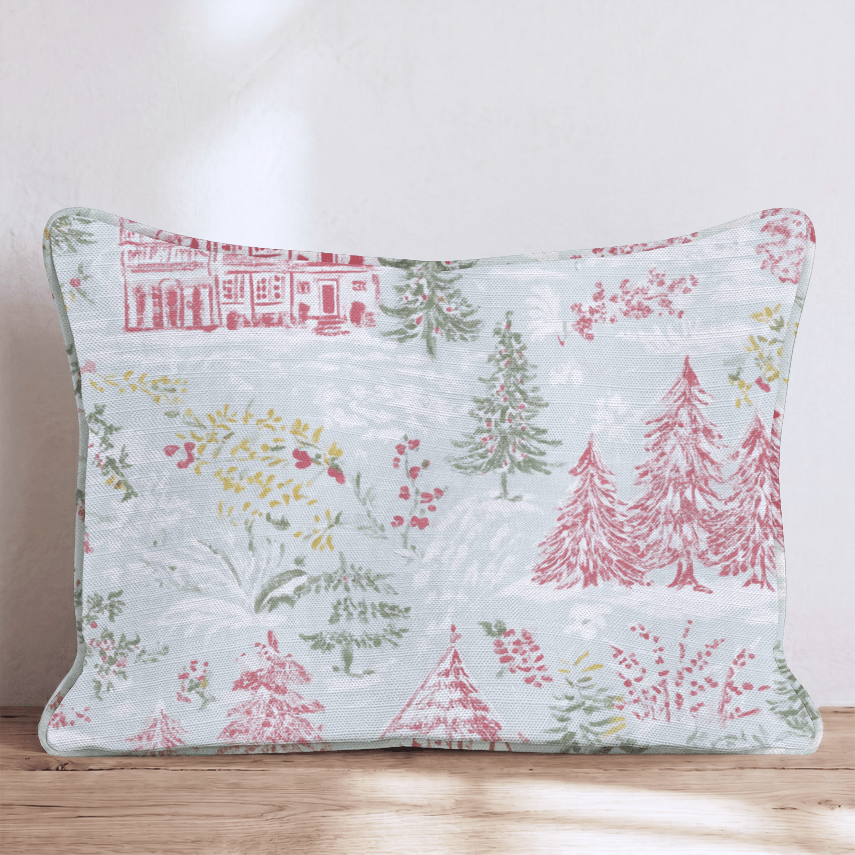 Into the Woods Christmas Throw Pillow - Hillcroft Home