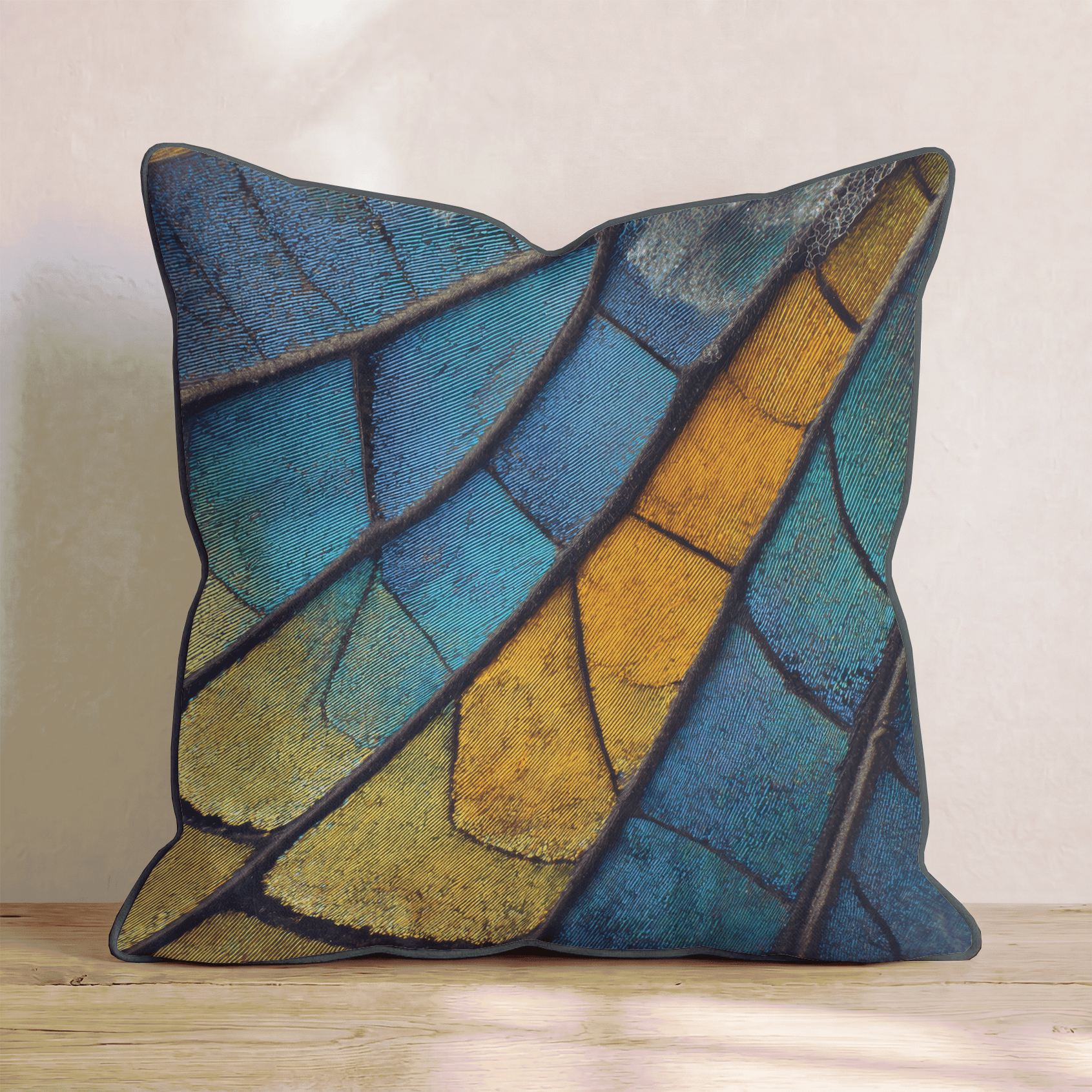 Iridescent Wing Close Up Throw Pillow - Hillcroft Home