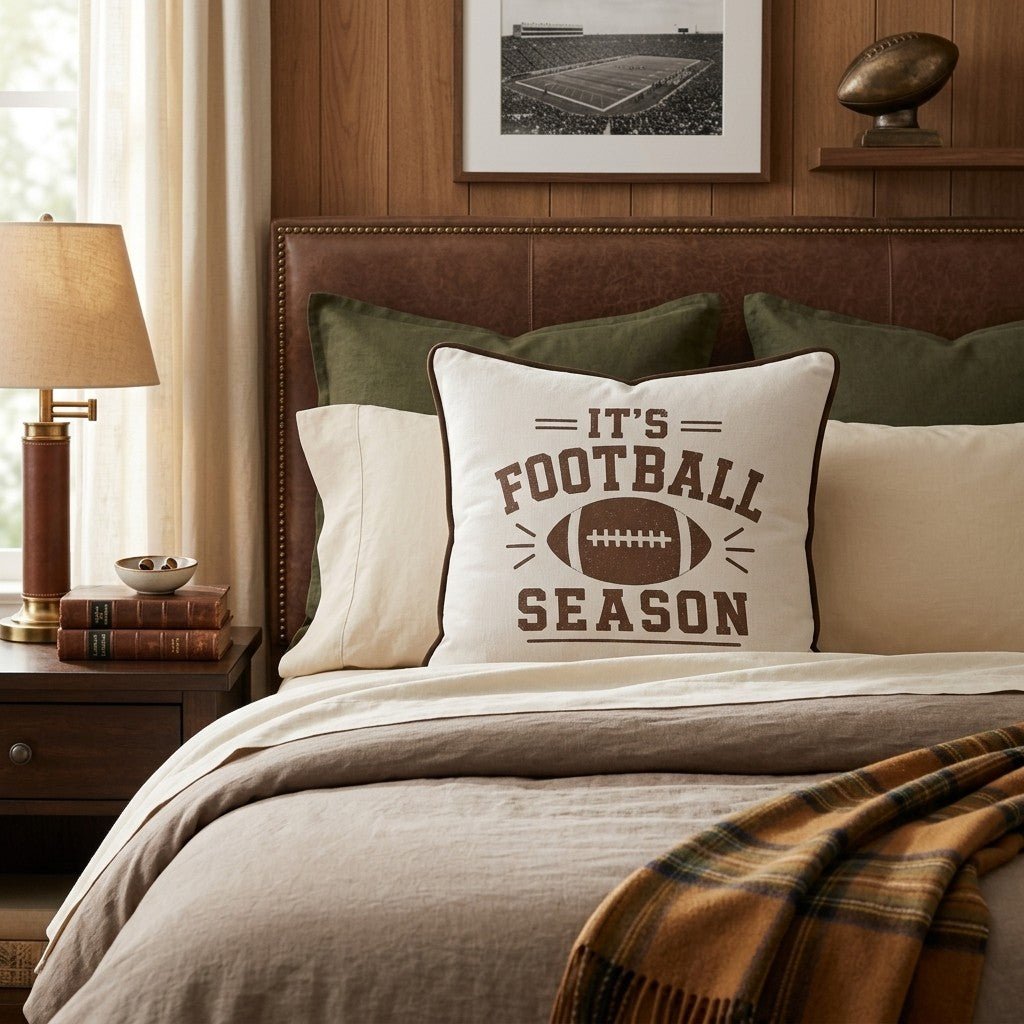 It_s Football Season Throw Pillow - Hillcroft Home