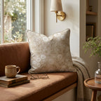 Ivory Botanical Throw Pillow - Hillcroft Home