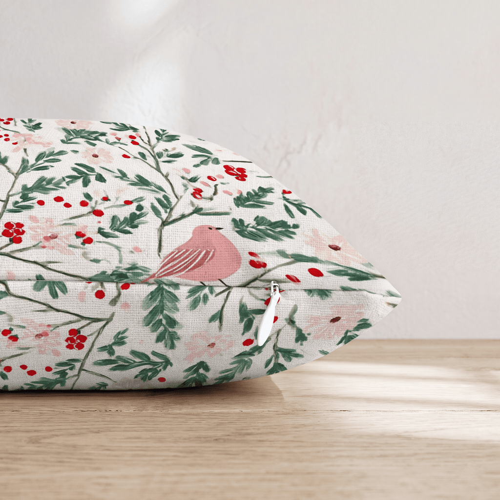 Ivory Tower Christmas Throw Pillow - Hillcroft Home
