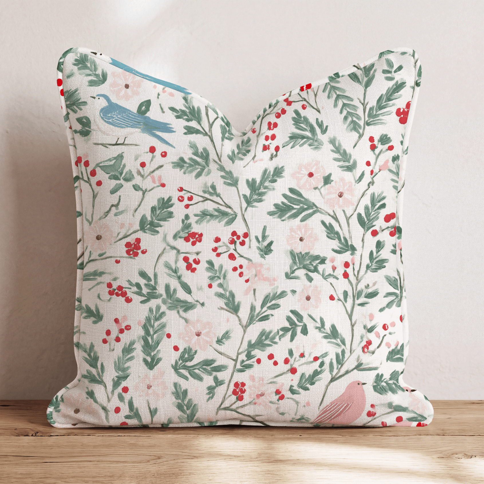 Ivory Tower Christmas Throw Pillow - Hillcroft Home