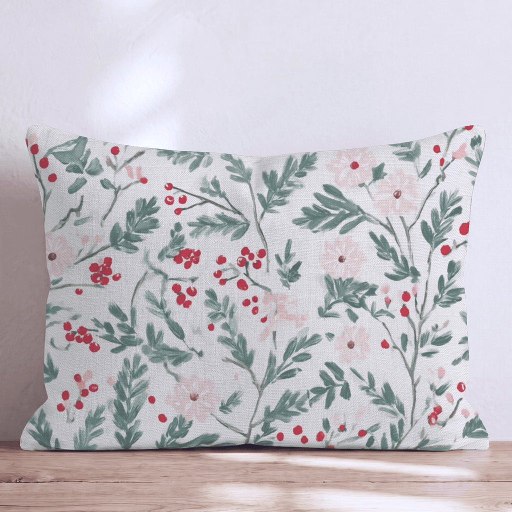 Ivory Tower Christmas Throw Pillow - Hillcroft Home