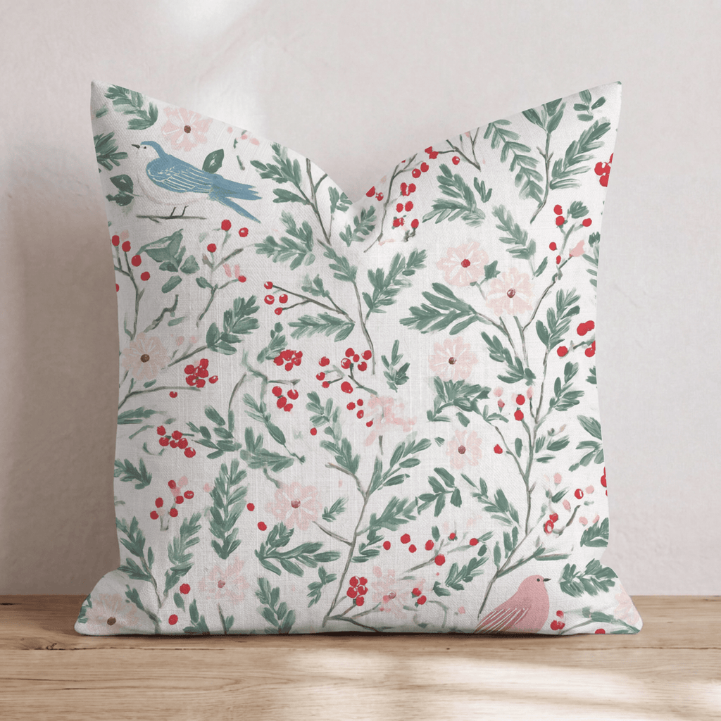 Ivory Tower Christmas Throw Pillow - Hillcroft Home