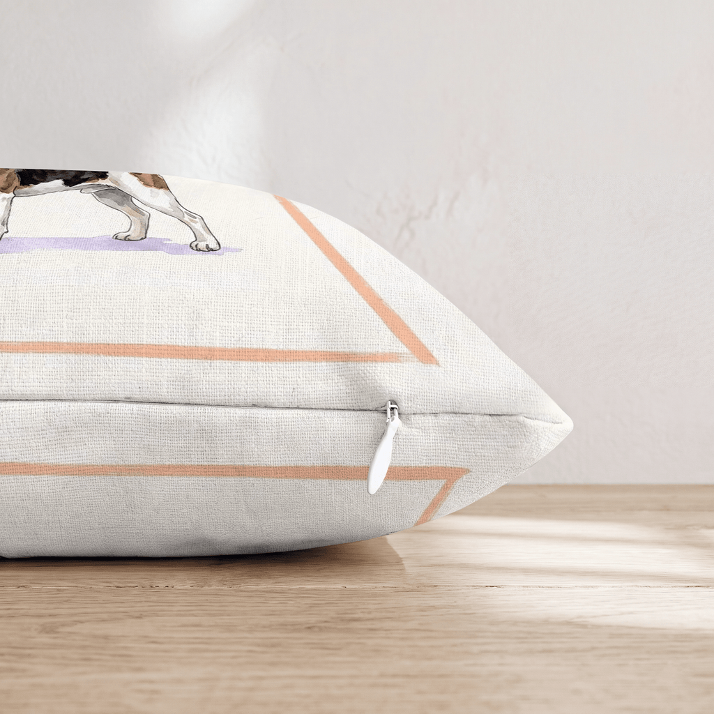 Jack Russell Coffee Throw Pillow - Hillcroft Home