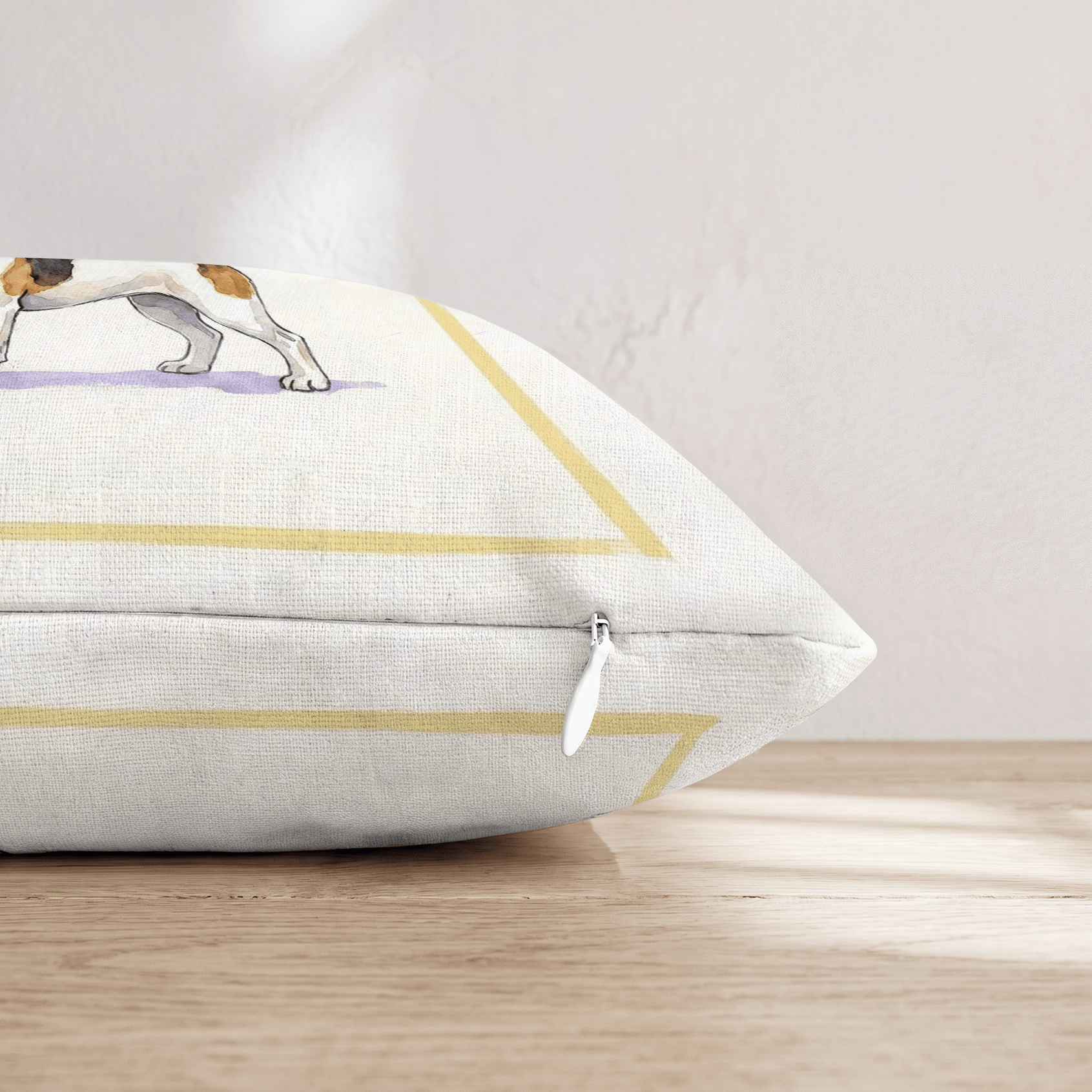 Jack Russell Matcha Throw Pillow - Hillcroft Home