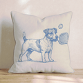 Jack Russell Pickleball Throw Pillow - Hillcroft Home