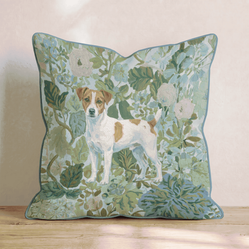 Jack Russell Power Throw Pillow - Hillcroft Home