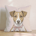 Jack Russell Terrier Portrait Throw Pillow - Hillcroft Home