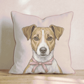 Jack Russell Terrier Portrait Throw Pillow - Hillcroft Home