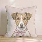 Jack Russell Terrier Portrait Throw Pillow - Hillcroft Home