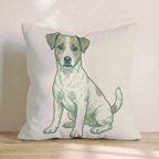 Jack Russell Terrier Throw Pillow - Hillcroft Home