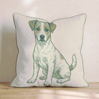 Jack Russell Terrier Throw Pillow - Hillcroft Home