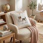 Jack Russell Tumbler Throw Pillow - Hillcroft Home