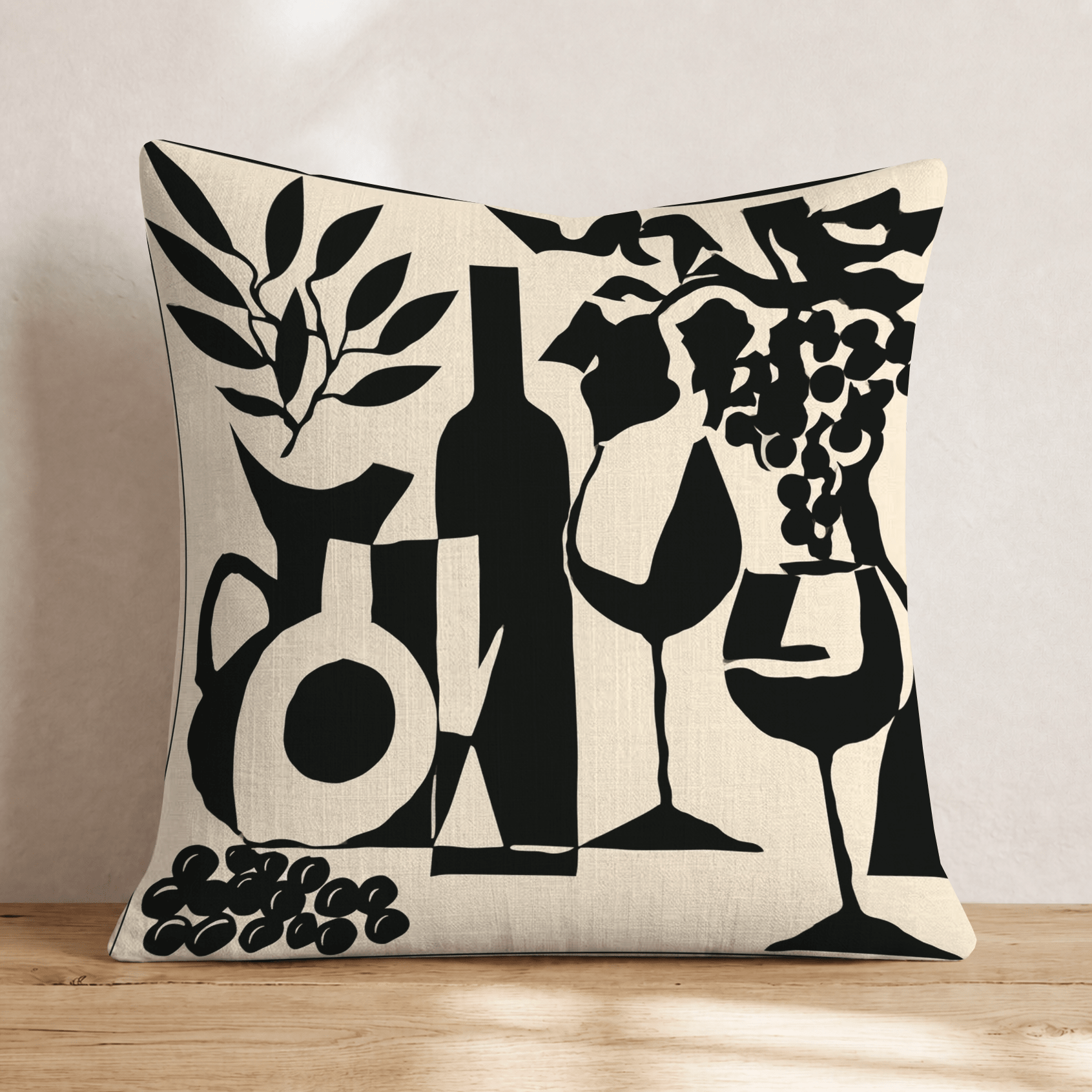 Jazz Room Vibes Throw Pillow - Hillcroft Home