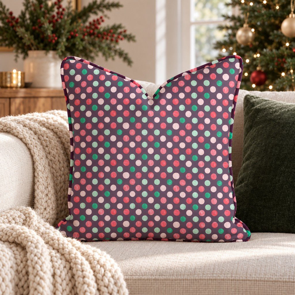 Jellybean Dots Throw Pillow throw pillow - Hillcroft Home