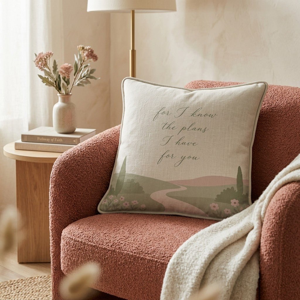 Jeremiah 29:11 Throw Pillow - Hillcroft Home