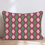 Jolly Jester Cranberry Throw Pillow throw pillow - Hillcroft Home