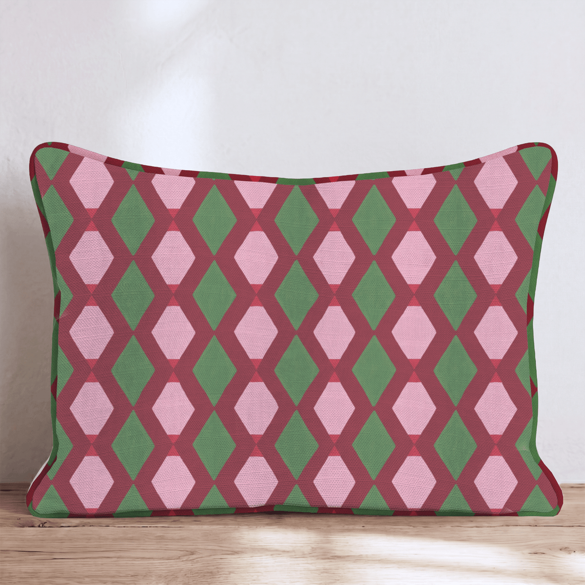 Jolly Jester Cranberry Throw Pillow throw pillow - Hillcroft Home