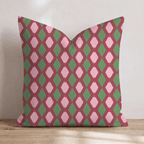 Jolly Jester Cranberry Throw Pillow throw pillow - Hillcroft Home