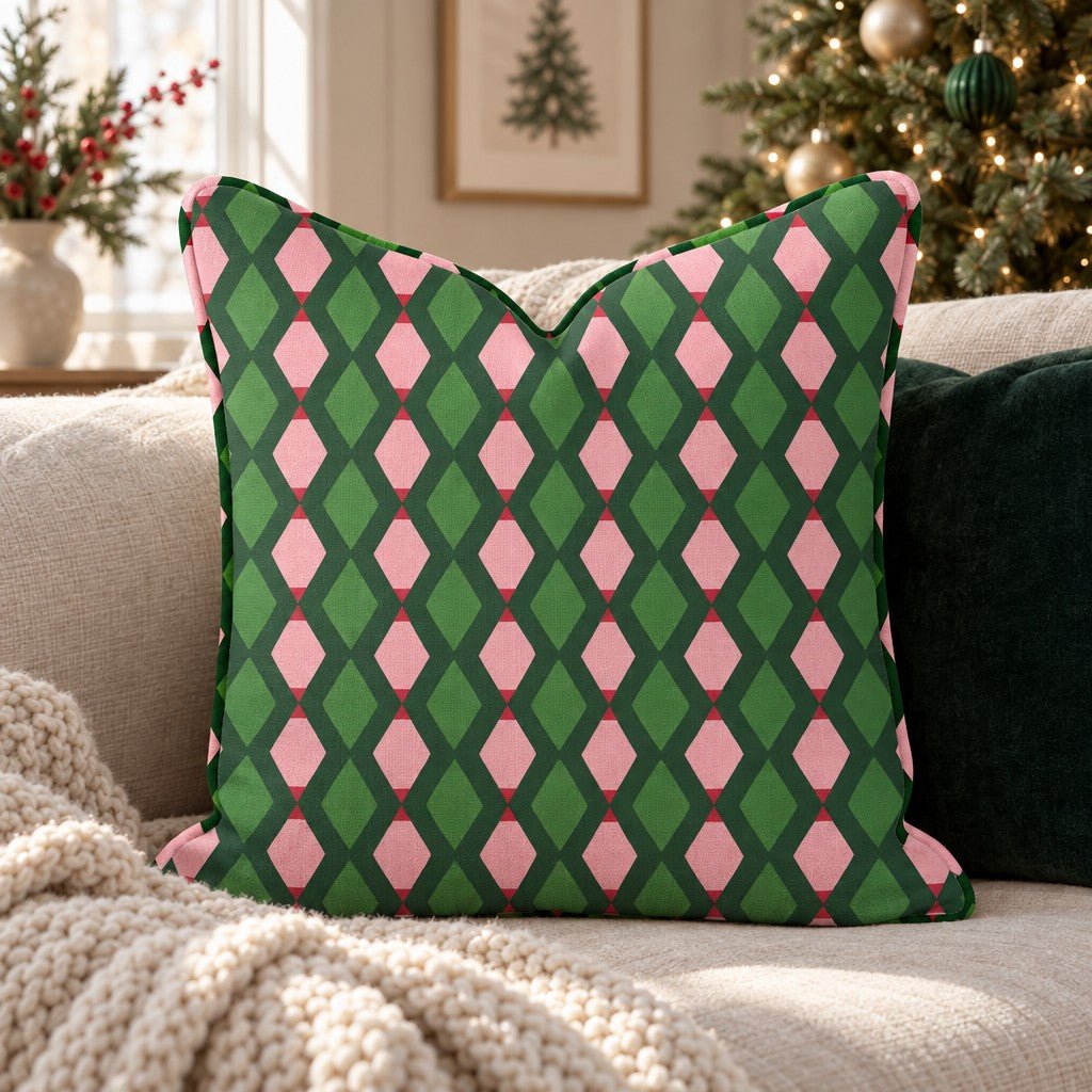 Jolly Jester Green Throw Pillow throw pillow - Hillcroft Home