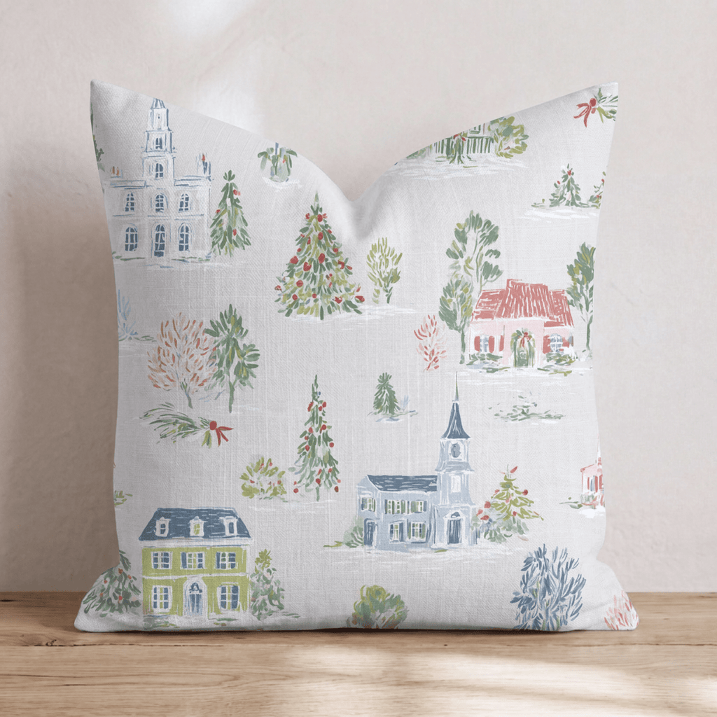 Jolly Neighborhood Throw Pillow - Hillcroft Home