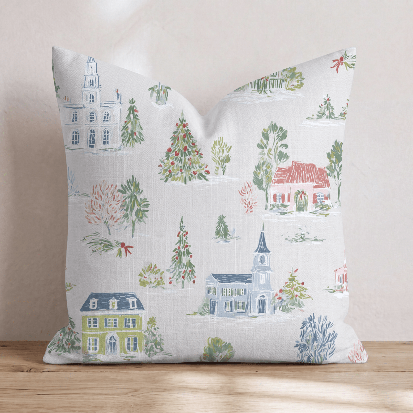 Jolly Neighborhood Throw Pillow - Hillcroft Home