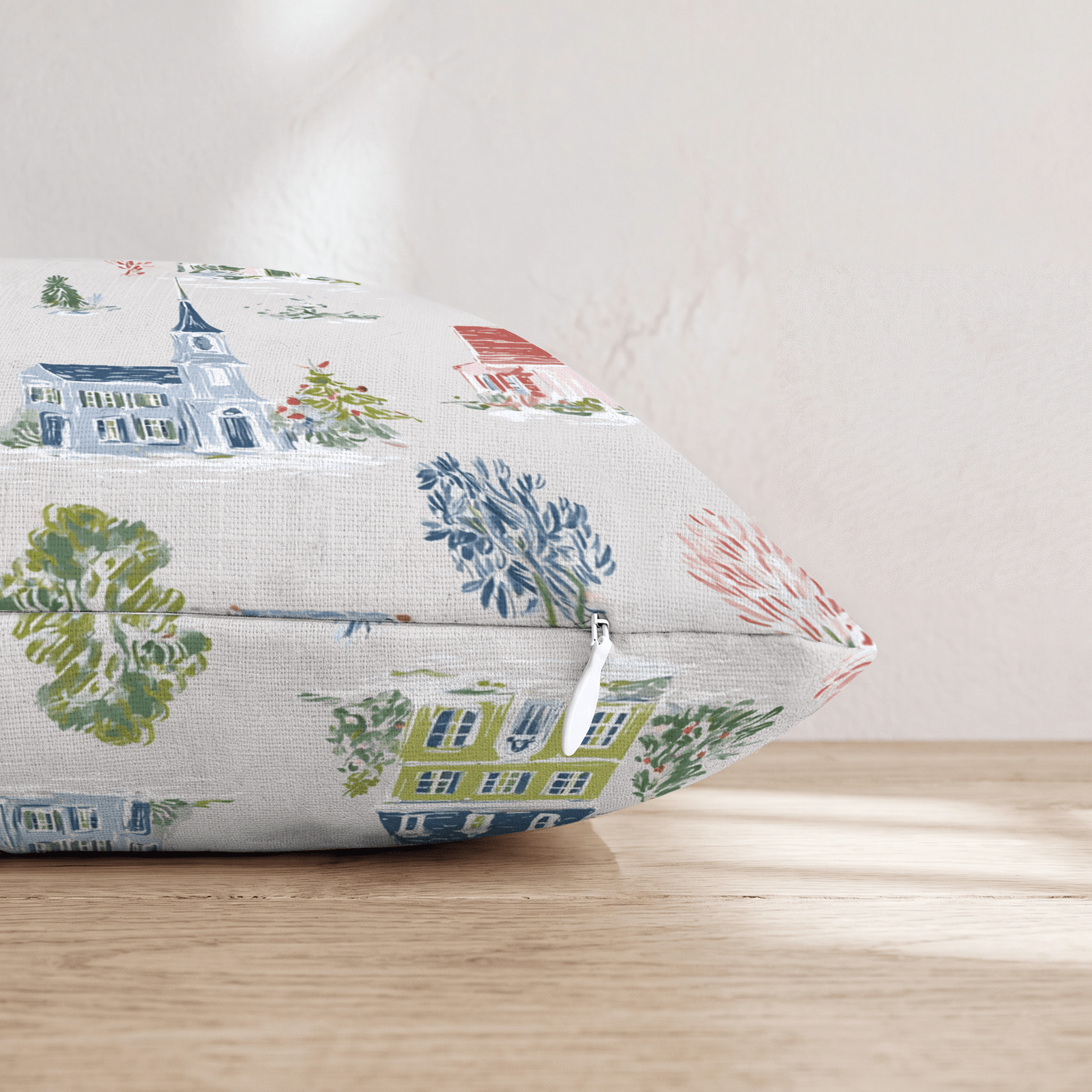 Jolly Neighborhood Throw Pillow - Hillcroft Home