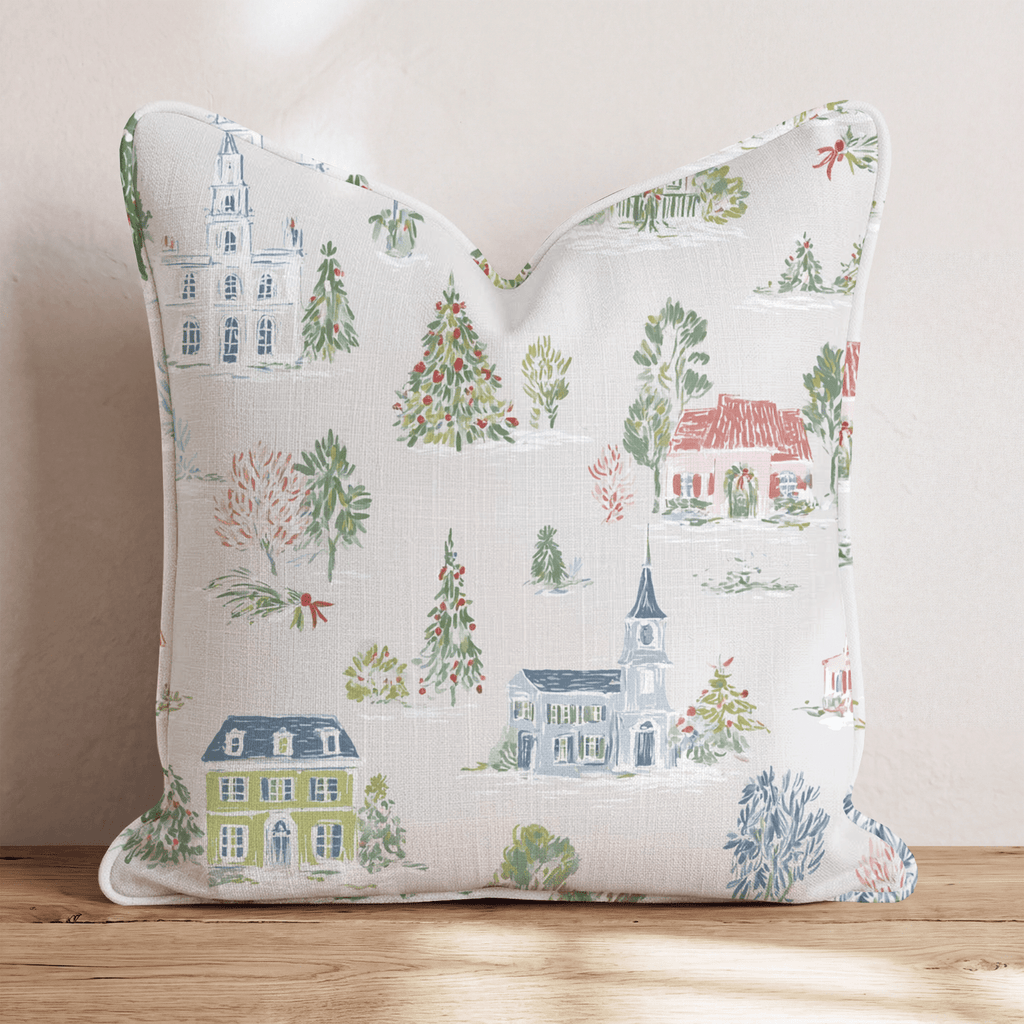 Jolly Neighborhood Throw Pillow - Hillcroft Home