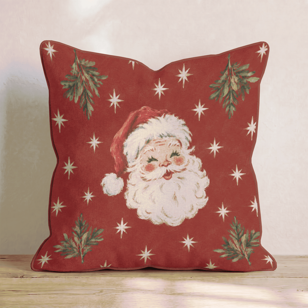 Jolly Old St Nick Throw Pillow throw pillow - Hillcroft Home