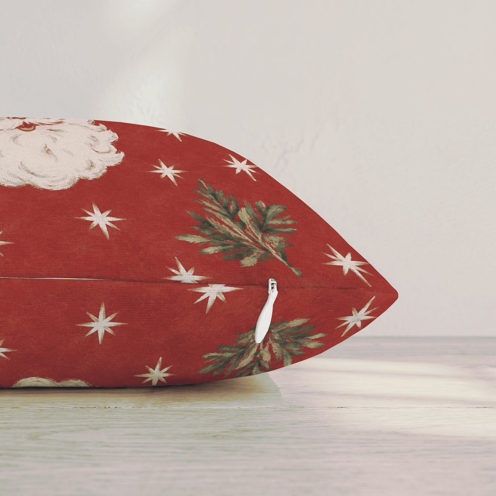 Jolly Old St Nick Throw Pillow throw pillow - Hillcroft Home