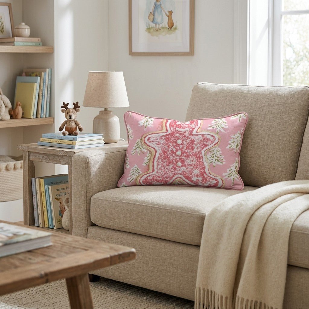 Jolly Sugar Cookie Throw Pillow - Hillcroft Home