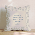 Joshua 24_15 Throw Pillow - Hillcroft Home
