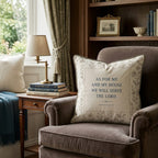 Joshua 24_15 Throw Pillow - Hillcroft Home