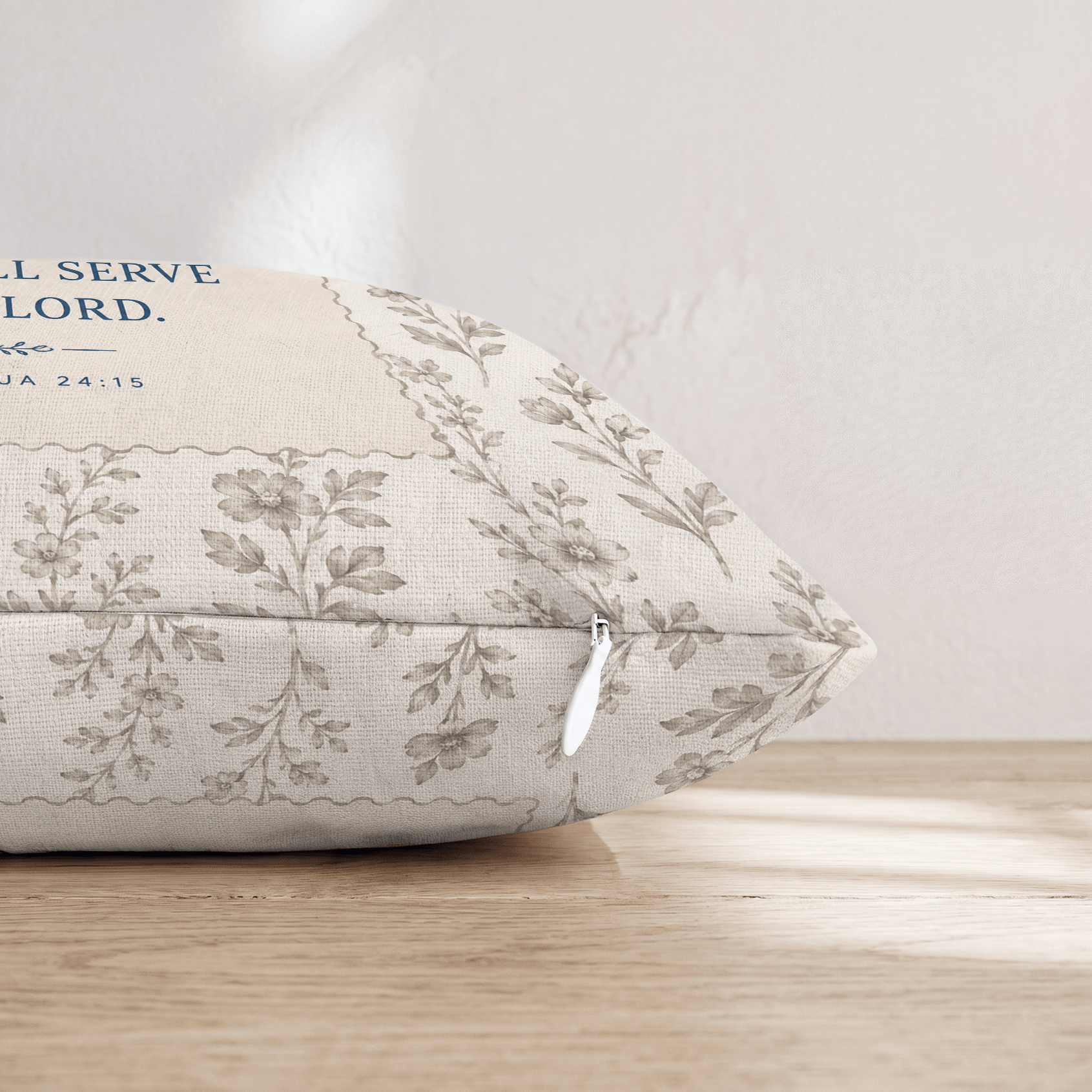Joshua 24_15 Throw Pillow - Hillcroft Home