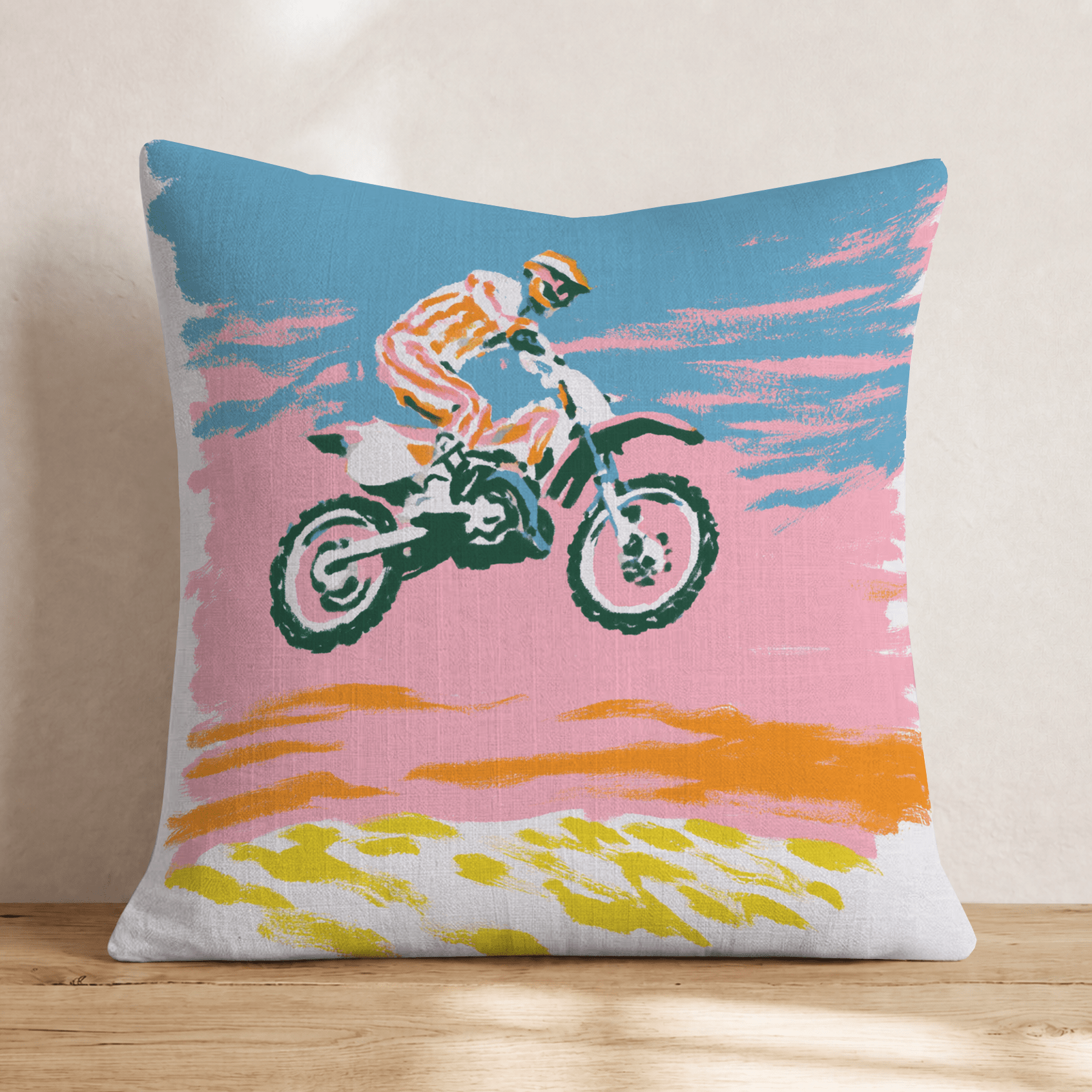 Jump Line Throw Pillow - Hillcroft Home
