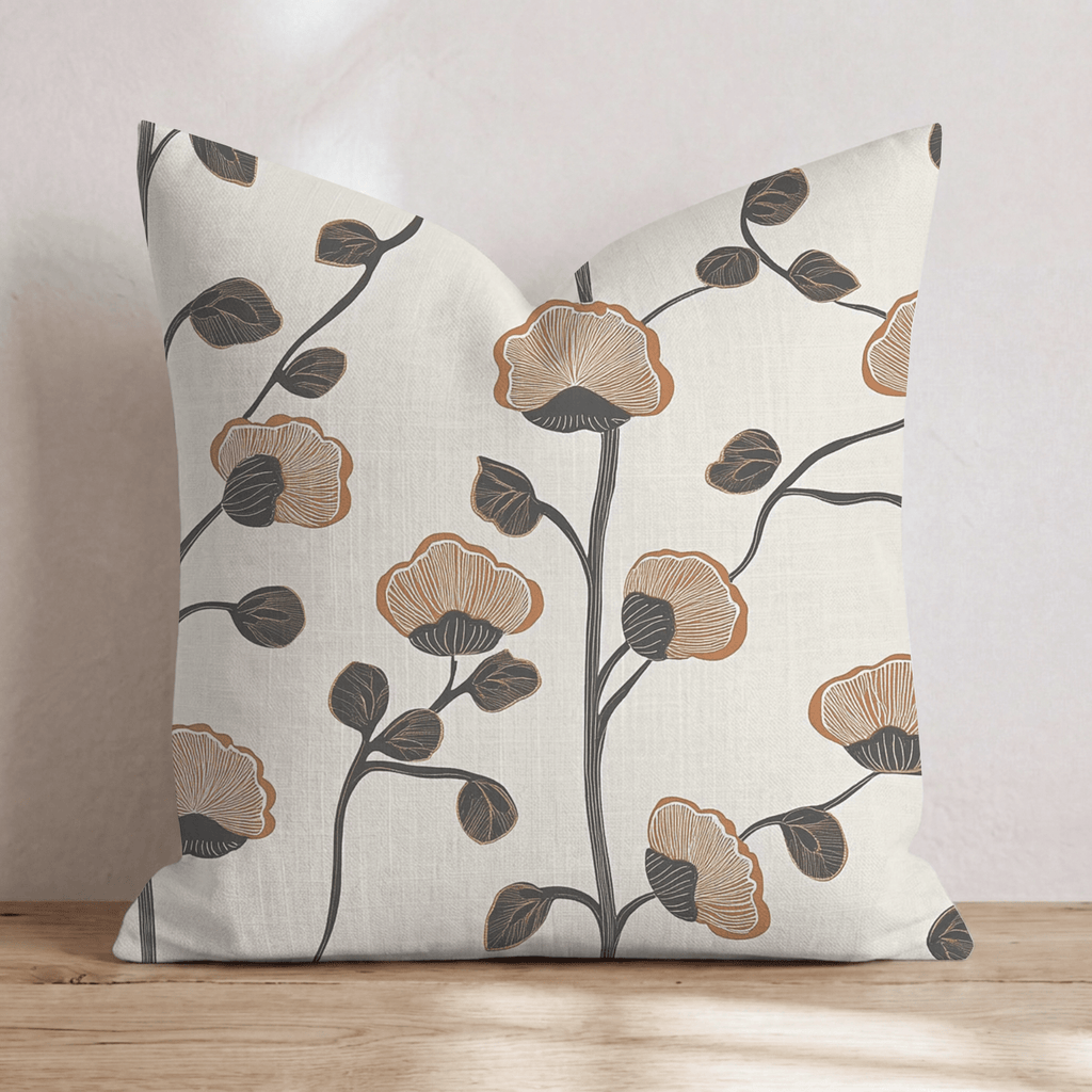 June Bloom Throw Pillow - Hillcroft Home