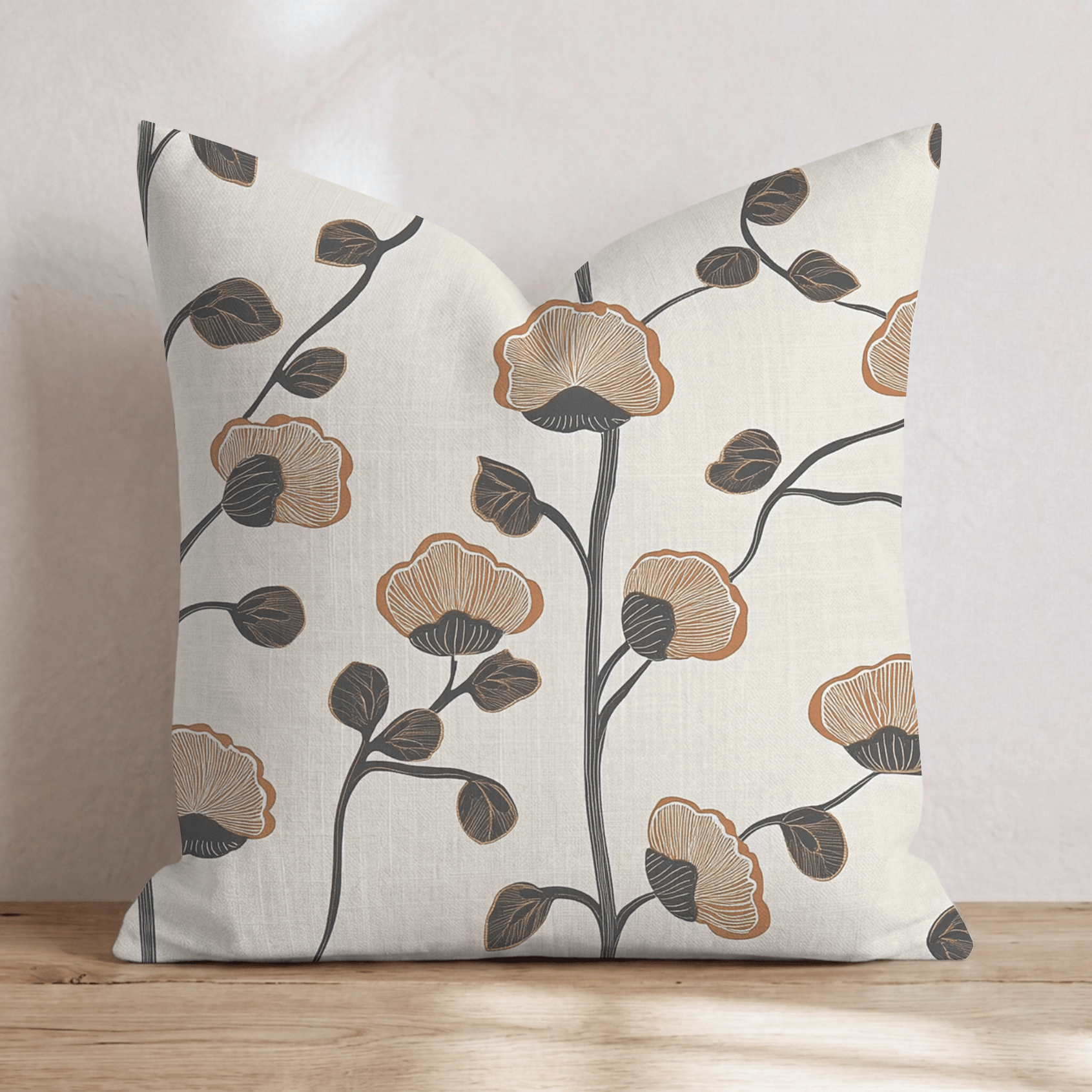 June Bloom Throw Pillow - Hillcroft Home