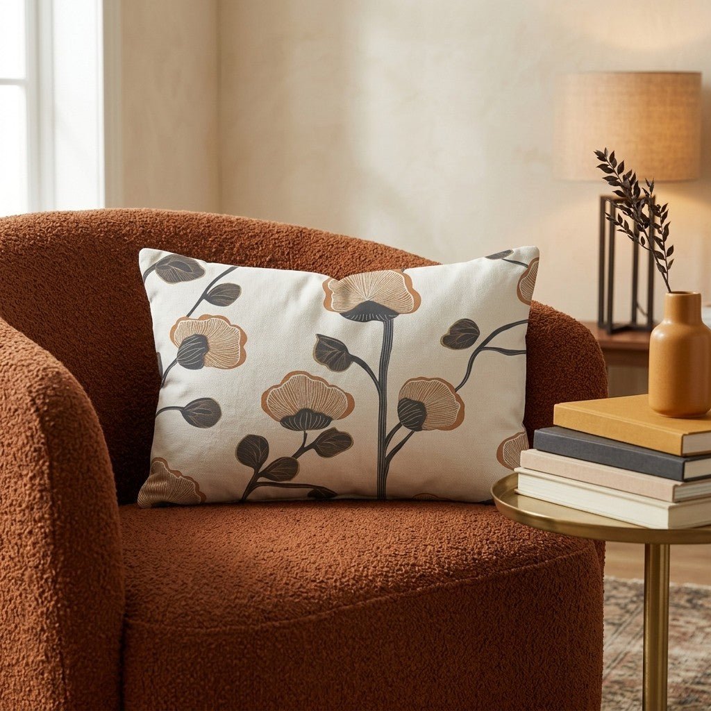 June Bloom Throw Pillow - Hillcroft Home