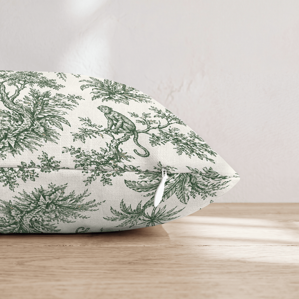 Jungle Monkeys Throw Pillow - Hillcroft Home