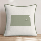 Kansas State Capital Throw Pillow - Hillcroft Home