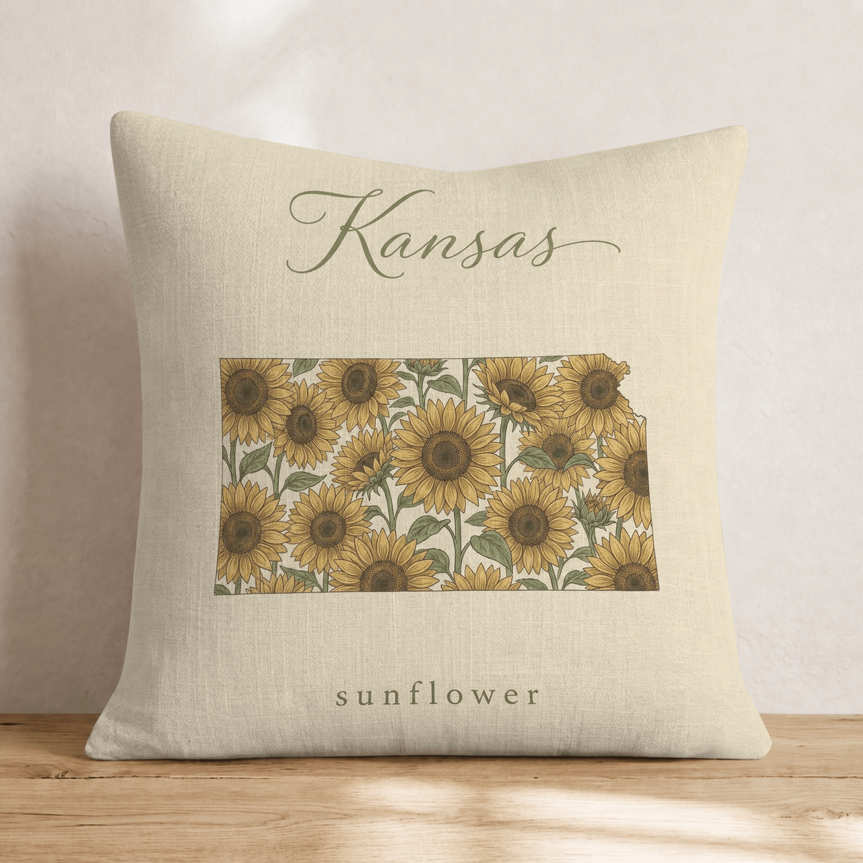 Kansas State Flower Throw Pillow - Hillcroft Home