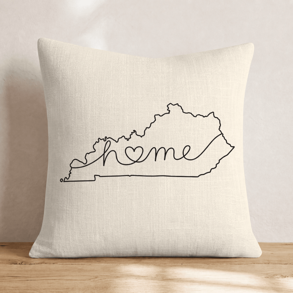 Kentucky Home Throw Pillow - Hillcroft Home