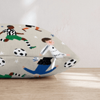 Kids Soccer Match Throw Pillow - Hillcroft Home