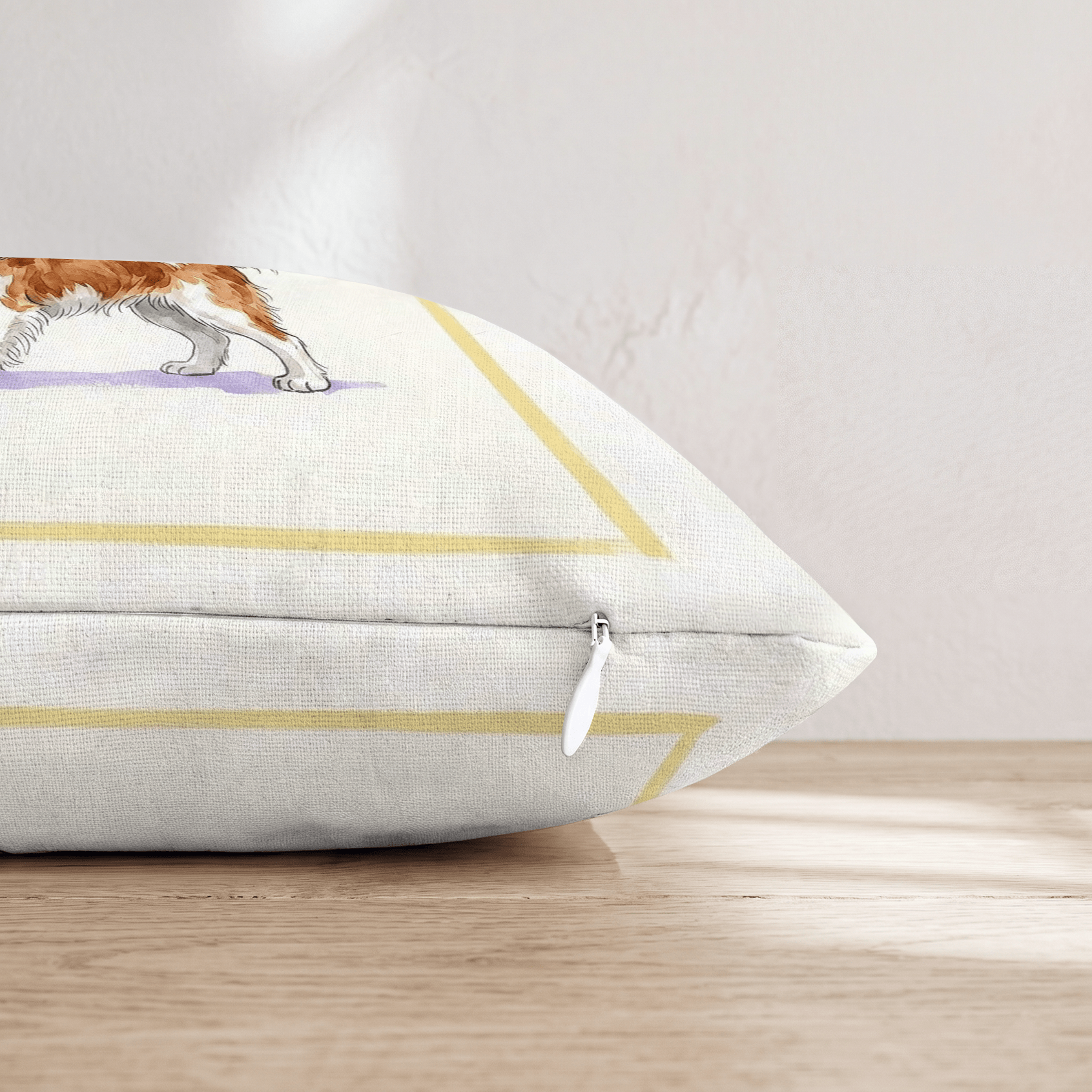King Charles Spaniel Matcha Throw Pillow - Hillcroft Home