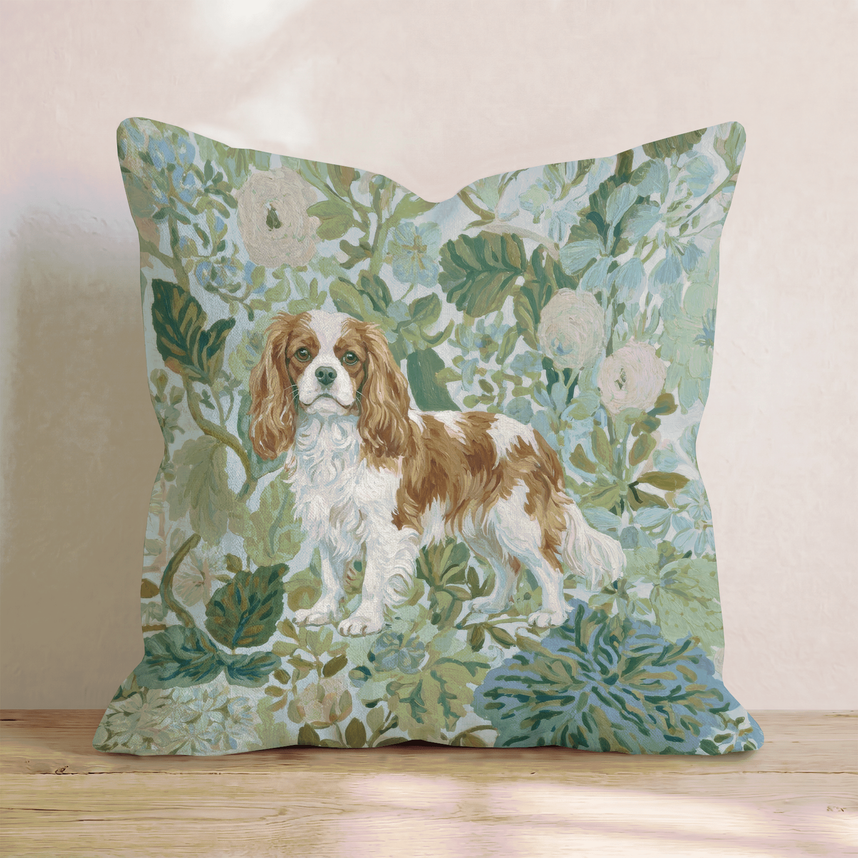 King Charles Spaniel Power Throw Pillow - Hillcroft Home