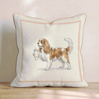 King Charles Spaniel Tumbler Throw Pillow - Hillcroft Home