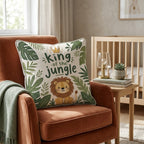 King of the Jungle Throw Pillow - Hillcroft Home